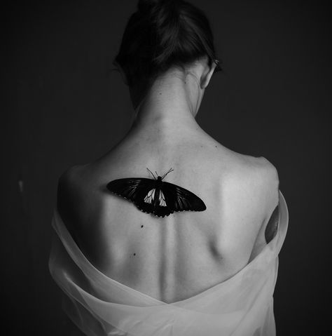 Bw poetic photo by Kate Ryna White Photo, A Butterfly, The Back, A Woman, Black And White, Photography, White, Black, Art