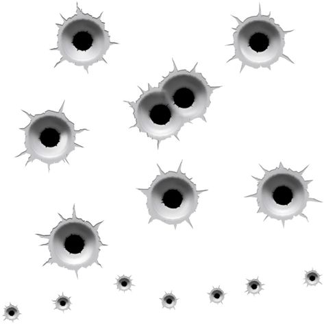 Bullet Hole, Flat Illustration, Home Photo, Free Clip Art, Transparent Background, Texture, Clip Art