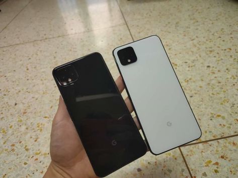 imgur   Were a few hours away from the launch of the new iPhones but its raining Pixel 4 leaks right now. So much so that were not sure if Google will have any surprises left up its sleeve for the October launch event.  This time around in-hand images of the alleged Pixel 4 XL in both white and black colorways have leaked online. The pictures have been making the rounds on Reddit and you can also see all the leaked images in the linked imgur post here.  What you see are two Pixel 4 XL units or a Google Pixel 4xl, Google Pixel 4 Xl, Photograph Display, Seo Blog, Pixel Phone, Smartphone Photography, Tech Blog, Home Camera, Photography Games