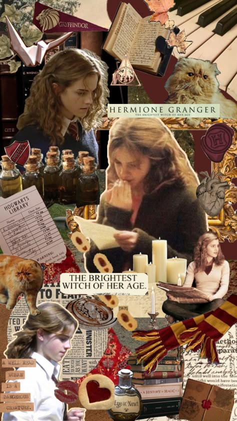 #hermionegranger #gryffindor #harrypotter #books #hermione Hermione Granger, Hermione, Harry Potter, Collage, Books