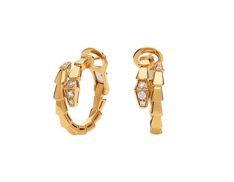 Yellow gold Serpenti Viper Earrings with 0.18 ct Diamonds | Bulgari Official Store Earrings Bvlgari, Expensive Earrings, Bvlgari Gold, Bvlgari Earrings, Bulgari Jewelry, Bvlgari Jewelry, Bvlgari Serpenti, Luxe Jewelry, Luxury Earrings