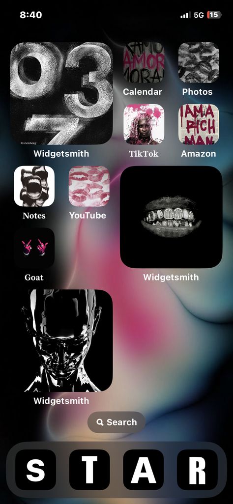 Iphone Aesthetic Layout Black, Wattpad Layout Aesthetic, Canva Phone Wallpaper, Low Light Wallpaper, Y2k Home Screen Ideas, Iphone 10 Aesthetic, Homescreen Ideas Layout, Iphone 15 Home Screen Ideas, Home Screen Aesthetic Layout