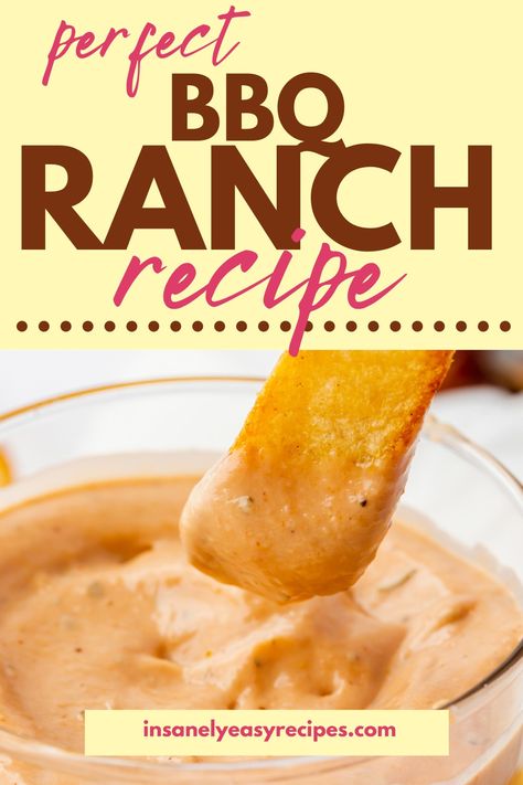 If you love dressings with your food, this simple BBQ Ranch is the perfect saucy addition to burgers, fries, or even veggies. Bring this recipe to your next family BBQ to impress your guests and spice up your meal. #bbqranch #ranchdressing #bbqsauce #sauce Ranch Sauce Recipe, Bbq Ranch Dressing, Easy Sauce Recipes, Easy Slow Cooker Meals, Easy Sauce Recipe, Dinners On A Budget, Ranch Sauce, Homemade Dips, Comfort Dinner