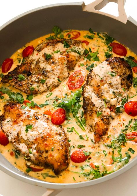 » Creamy Tuscan Chicken Slow Cooker Tuscan Chicken, Creamy Tuscan Chicken Recipe, Creamy Tuscan Chicken, Tuscan Chicken Pasta, Tuscan Chicken, Crockpot Recipes Beef, Healthy Crockpot Recipes, Marinated Chicken, Chicken Pasta