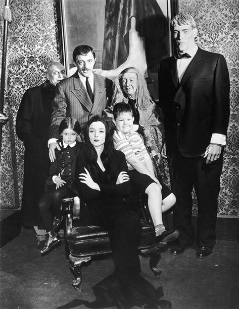 The Addams Family (1964) Lisa Loring, The Addams Family 1964, Ted Cassidy, John Astin, Woman Mechanic, Car Engines, Carolyn Jones, The Addams Family, Addams Family