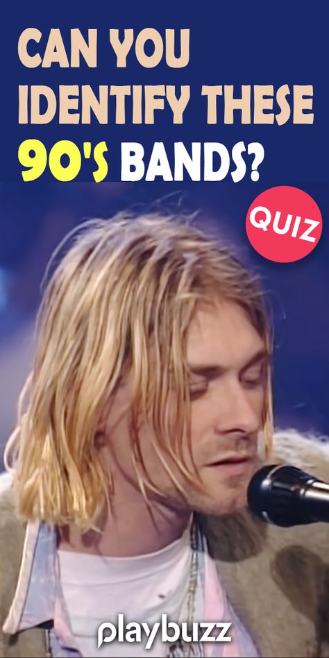 We're you a hard core 90's kid? Do you remember Big Shiny Tunes and YTV Big Fun Party Mix? Can you identify these 90's bands? Let's see! *** #PlaybuzzQuiz General Knowledge Quiz 90's Music Trivia MTV VH1 Nirvana Barbie Playbuzz Quiz Grunge Lyrics 90s, 90’s Music, Band Names Ideas, 90s Quiz, 90s Core, Pixies Band, 90s Music Artists, Nirvana Lyrics, Iconic Pictures