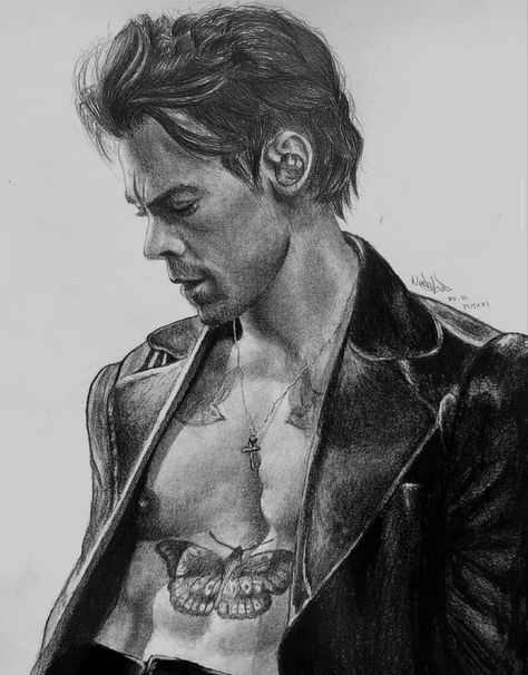 Harry Styles Dibujo, One Direction Drawings, One Direction Art, Harry Styles Drawing, Architecture Drawing Sketchbooks, Black And White Art Drawing, Portraiture Drawing, Celebrity Drawings, Cartoon Painting