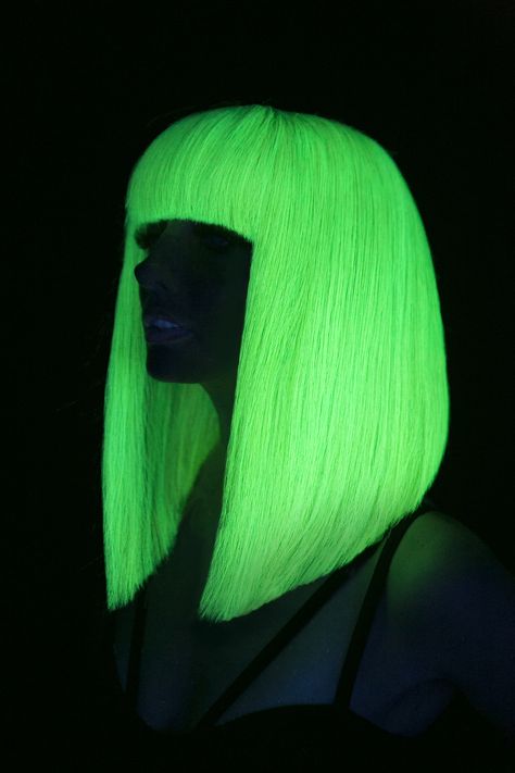 Bob Wig Aesthetic, Neon Hairstyles, Neon Wig, Neon Hair Color, Dark Red Hair Color, Vivid Hair, Pravana Vivids, Olivia Garden, Vivid Hair Color