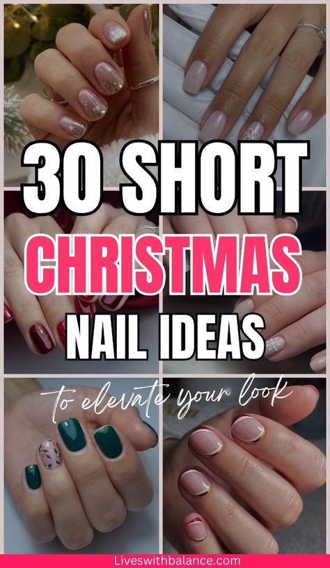 Nail Your Winter Look: 23 Adorable Winter Nails Ideas for 2025. winter nails cute | winter nails black women | winter nails elegant | winter nails classy | winter nails short | winter nails long | winter nails matte | winter nails glitter | snowflake nails | icy nails | holiday nails | winter nails French tip | winter nails minimal | winter nails with rhinestones | cozy sweater nails | winter nails almond shape | winter nails square shape | frosty nails | winter nails red | winter nails green | neutral winter nails Short Length Christmas Nails, Gel Short Christmas Nails, Christmas Painted Nails Simple, Short Nail Xmas Designs, Gelmoment Christmas Nails, Short Red Christmas Nails Simple, Gel Manicure Ideas For Short Nails Christmas, Christmas Shellac Nails Short, Nail Christmas Designs Simple