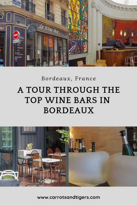 It would not be a proper trip to Bordeaux unless you did a little wine tasting. Thankfully, you are helped by a large number of wine bars offering everything from local to international wines. #winetasting #winetour #winebar #Bordeaux #France Bordeaux France Travel, French Cities, Paris Wine, French Vacation, Europe 2023, Dordogne France, Spain Trip, City Winery, Dream Trips