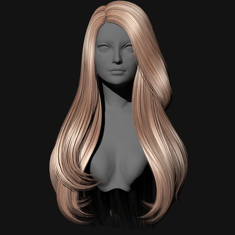 SSalon - Female Hairstyle B64 - The Sims 4 Create a Sim - CurseForge Sims 4 Cc Curseforge, Sims 4 Realistic Hair, Sims 4 Cc Long Hair, Sims 4 Long Hair Cc, Feminine Hairstyles, Makeup Cc, Sims Games, Sims Hair, Best Mods