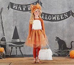 Fox Costume For Kids, Kids Fox Costume, Fox Costume Diy, Fox Halloween Costume, Karneval Diy, Pottery Barn Pumpkin, Pumpkin Tutu, Ladybug Tutu, Fox Halloween