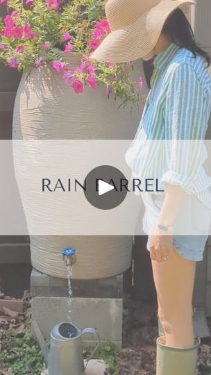 3.3M views · 34K reactions | We're on Year 6 of ours and I love it! 

Some tips:
1: Make sure to elevate your rain barrel so your watering can can fit underneath it. 

2: If you can get one where the top comes off so you can clean it, that's even better. It's hard to clean this one. 

3. Store it inside during the winter months so it lasts longer. 

Would you get a rain barrel? | athomewithxin | Beyoncé · TEXAS HOLD 'EM Dehydrated Meat, Garden Care Tips, Prairie Home, Rain Barrels, Water Tanks, Side Garden, Rain Barrel, Garden Architecture, New House Decor