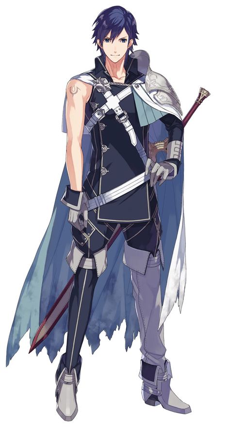 Chrom from Fire Emblem: Heroes Fire Emblem Chrom, Fire Emblem Warriors, Anniversary Art, Fire Emblem Characters, Fire Emblem Awakening, Fire Emblem Heroes, Fantasy Warrior, Character Design Male, Fantasy Rpg