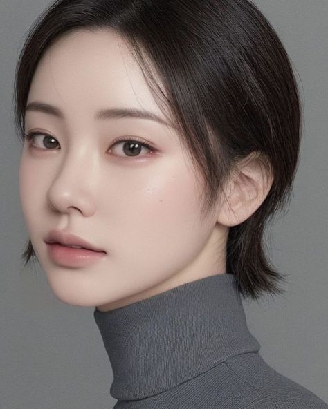 Ulzzang Face Shape, Korean Face Shape, Face Portraits, Makeup Books, Korean Face, Celebrity Plastic Surgery, Ethereal Makeup, Pretty Smile, Human Face