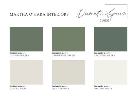 Our Favorite Paint Colors & Color Combinations - Martha O'Hara Interiors Cushing Green, Caldwell Green, Paint Colors For 2023, Green House Color, Vintage Camper Interior, Bold Paint Colors, Interior Colors, House Color Palettes, Favorite Paint Colors