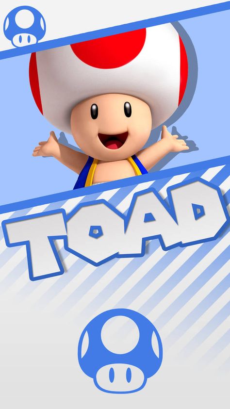 Mario Toad Wallpaper, Toad Wallpaper, Toad Mario Kart, Toad Cartoon, Toad Mario Bros, Toad Super Mario, Mario Wallpaper, Toad Mario, Mario Crafts