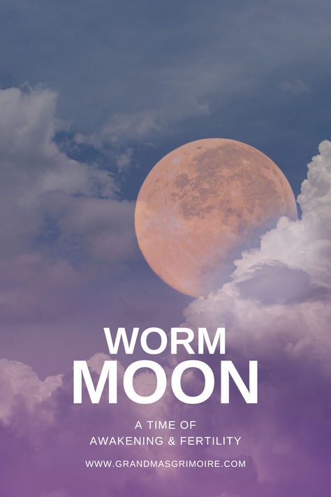 Worm Moon: A Time of Awakening and Fertility March 25 Full Moon, Worm Moon 2024, March Moon, Worm Moon, Earthworms, Lunar Eclipse, How To Attract Birds, Moon Magic, Moon Art