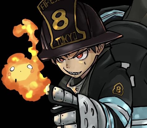 Fire Force Pfp, Shinra Kusakabe, Comic Style Art, Fire Force, Cartoon Profile Pictures, Fire Art, Bleach Manga, Anime Fairy, Soul Eater