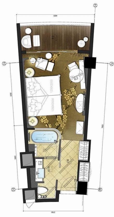 Hotel Room Plan, Guess Room, Hotel Room Design Plan, Hotel Bedrooms, Tropical Beach Houses, Resort Plan, Hotel Floor Plan, Hotel Floor, Plan Layout