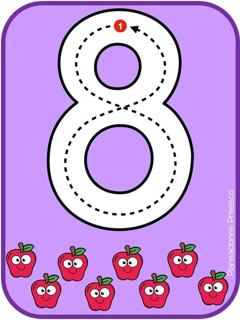 Apple Theme Classroom, Writing Practice Preschool, Learning Numbers Preschool, Preschool Math Centers, Planning School, Alphabet Crafts Preschool, Classroom Anchor Charts, Kids Worksheets Preschool, Kindergarden Activities