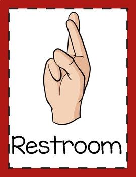 Here is a set of classroom hand signals. R for restroom, W for water, S for need supplies. Bathroom Sign Out Ideas Classroom, Bathroom Sign Out Classroom, Bathroom Signals For Classroom, Free Hand Signals For The Classroom, Hand Signals Classroom, Classroom Hand Signals Freebie, Classroom Hand Signals, Teacher Forms, Printable Gift Certificate