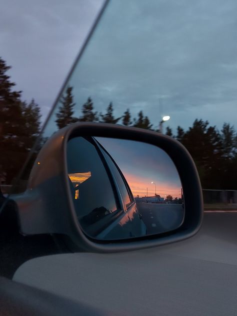 Car Side Mirror Aesthetic Video, Hands Out Car Window Aesthetic, Sunset From Car Window, Looking Out The Window Aesthetic, View From Car Window, Window Art Projects, Grey Wallpaper Background, Sketchbook Reference, Aesthetic Portrait