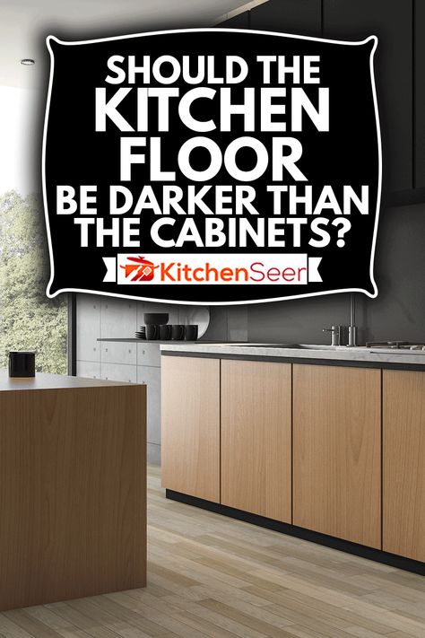 Kitchen Dark Floors Light Cabinets, Wooden Kitchen Cabinets With Wood Floors, Dark Floor Kitchen Ideas Color Schemes, Kitchen With Dark Floors, Dark Floor Kitchen, Dark Hardwood Floors Living Room, Stone Tile Kitchen Floor, Stone Tiles Kitchen, Dark Kitchen Floors