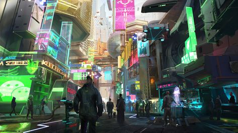 Sci Fi #Cyberpunk #Hologram #Street #1080P #wallpaper #hdwallpaper #desktop Cyberpunk Night City, Cyberpunk Aesthetic, Cyberpunk City, Arte Cyberpunk, Film Inspiration, Neo Noir, Futuristic City, Cyberpunk 2077, Visual Development