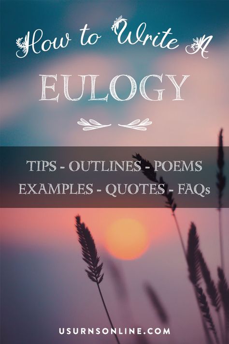 How To Write A Eulogy In 7 Easy, Uplifting Steps » Urns | Online Eulogy Ideas For Mom, Obituary Ideas For Son, How To Write A Eulogy For Grandma, Writing A Eulogy Grandmothers, Celebration Of Life Checklist, How To Write A Eulogy For Mom, How To Plan A Memorial Service, Eulogy Examples Dads, How To Write A Eulogy