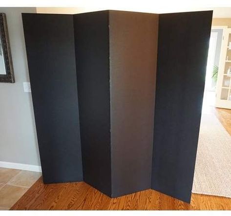 Symple Stuff 72  x 72  Privacy Cardboard 4 Panel Room Divider Diy Room Divider Cheap, Urban Bathroom Decor, Dorm Room Privacy, Bedroom Decor Coastal, Cardboard Room Divider, Privacy Room Divider, Bathroom Decor Rustic, Urban Bathroom, Temporary Room Dividers