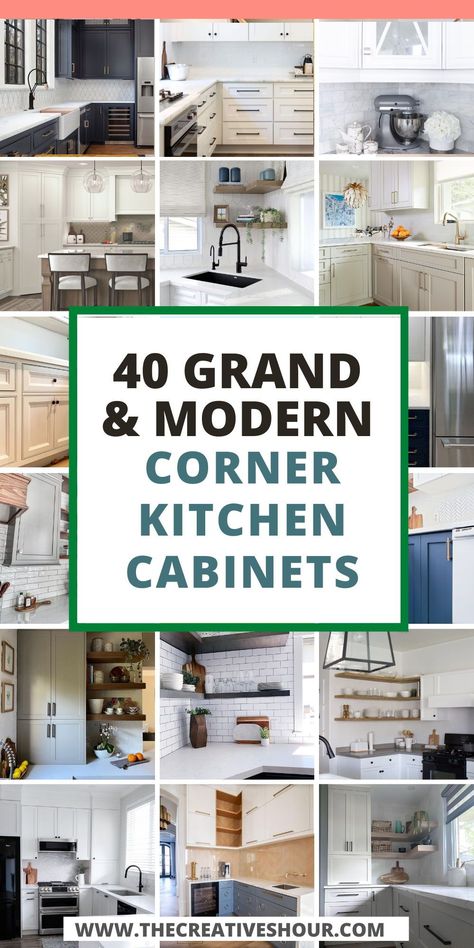 Transform your kitchen with ingenious ideas for corner kitchen cabinets! From clever upper storage solutions to magical organization ideas, learn how to organize your kitchen efficiently. Explore top tips to optimize your kitchen layout. Corner Glass Cabinet Display, Corner Kitchen Cabinets Ideas, How To Organize Kitchen Cabinets Layout, Corner Upper Kitchen Cabinet, Glass Cabinets Display Ideas, How To Organize Corner Kitchen Cabinet, Corner Glass Cabinet, Corner Kitchen Cabinets, Corner Kitchen Cabinet Ideas