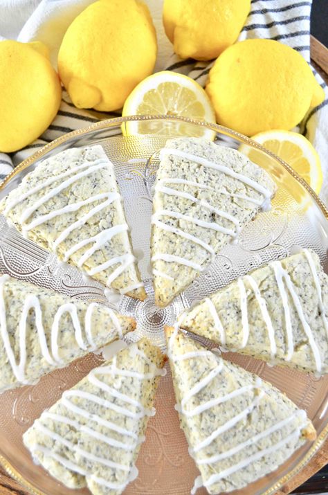 Lemon Poppyseed Scones, Lemon Poppy Seed Scones, Flavor Combinations, Lemon Poppy Seed, Breakfast Sweets, Lemon Poppy, Lemon Poppyseed, Poppy Seed, Cooking Art