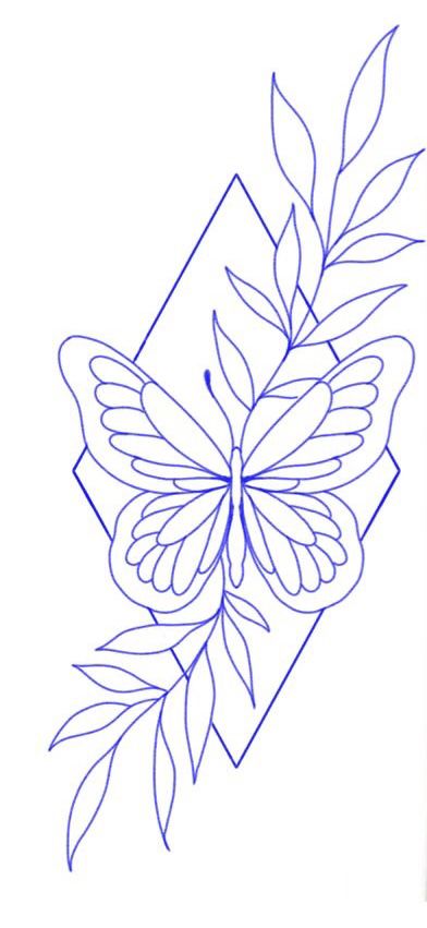 Simple Tattoos Back Of Arm, Small Colorful Tattoos For Women, Small Beginner Tattoos, Easy Tattoo Stencils, Simple Outline Drawing, 01 Tattoo, Trending Tattoo Designs, Floral Tattoo Ideas, 5 Tattoo