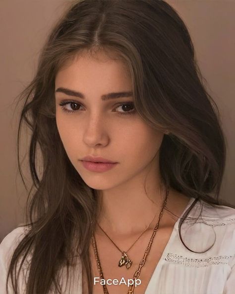 Model Face Claims Female, Woman With Brown Hair And Brown Eyes, Face Claims Female Teenage, Light Brown Hair Face Claim, German Face Claim, Face Claims Female Brunette Brown Eyes, Girl With Brown Hair And Brown Eyes, Brown Hair Face Claim, Dr Face Claims Female