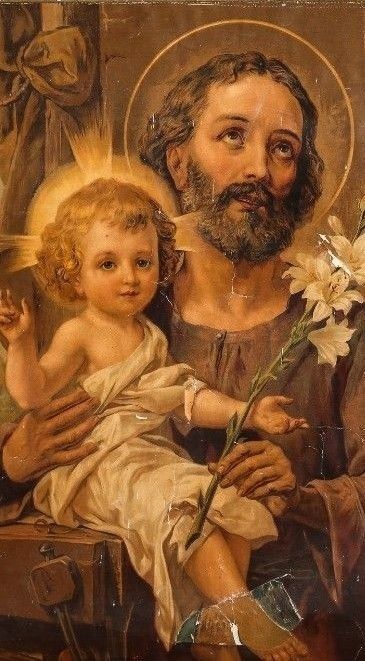 Saint Joseph Art, St Jose, St Joseph Catholic, Catholic Wallpaper, Catholic Pictures, Religious Pictures, Christian Images, Jesus And Mary Pictures, Catholic Images