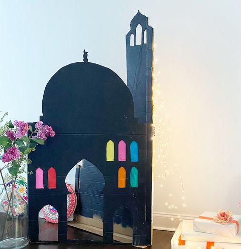 A Cute Cardboard Mosque & How To Make It Cardboard Mosque, Cardboard Decor, Steiner School, Parts Of The Earth, Seven Heavens, Kindergarten Class, Good Manners, Finger Knitting, Learning Numbers