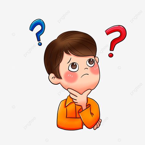 Question Graphic Design, Thinking Clipart, Thinking Cartoon, Questions Image, Thinking Images, Plain Wallpaper Iphone, Map Png, Boy Clipart, Ask Me A Question