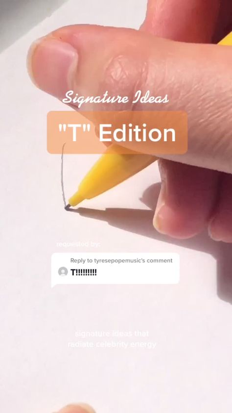 T Letter Signature, T Letter Signature Ideas, Pretty Signatures Handwriting, Fancy Signature Ideas, Letter T Signature Ideas, T Signature Ideas, Signature Ideas Handwriting Name, Fancy Signatures, Simple Signature Ideas