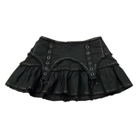 Garter Skirt, Lip Service, Sewing Design, Black Denim Shorts, Goth Outfits, Visual Kei, Dream Clothes, Design Inspo, Denim Shorts