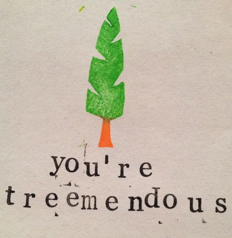 Tree, pun, DIY and Crafts, printing, humour, stamp Puns Of Encouragement, Motivation Puns, Encouraging Puns, Christmas Tree Jokes, Environmental Stickers, Positive Puns, Encouragement Puns, Wholesome Encouragement, Leaf Puns