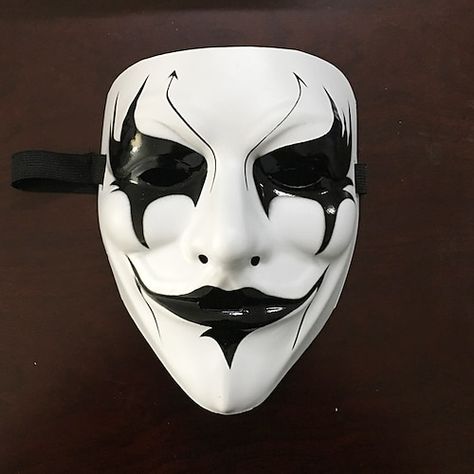 Masquerade Men, V Pour Vendetta, V For Vendetta Mask, Gothic Mask, Vendetta Mask, Halloweenský Makeup, Masquerade Halloween, Latex Cosplay, Mascaras Halloween