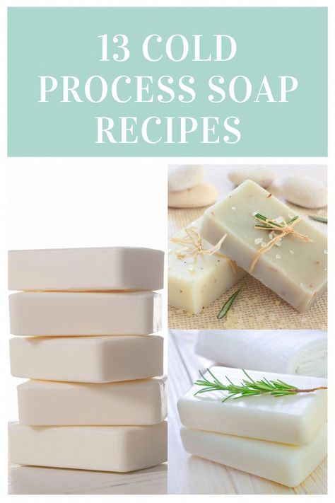 How to make 13 different cold process and hot process soap recipes. Check here for ideas and inspiration and techniques for making soap at home. Beginner Soap Recipes, Shea Butter Soap Recipe, Soap Making For Beginners, Beeswax Soap, Milk Soap Recipe, Easy Soap Recipes, Diy Soap Recipe, Cleanser For Sensitive Skin, Coconut Milk Soap