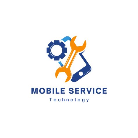 Mobile Service Logo, Service Poster Design, Service Poster, Mobile Service, Mobile Logo, Png Free Download, Logo Modern, Technology Logo, Design Templates