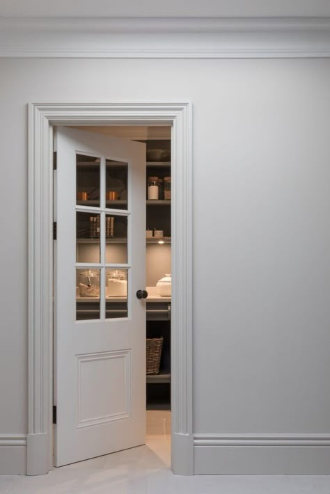 Contemporary Internal Doors, Kitchen Door Designs, Humphrey Munson, Open Pantry, Interior Door Styles, Internal Glass Doors, White Door, Glass Doors Interior, Door Design Modern