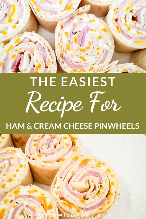 These delicious ham and cream cheese pinwheels are a tasty ham pinwheel appetizer that everyone can enjoy. Try out this easy appetizer or lunch recipe today! Ham And Cream Cheese Pinwheels, Ham And Cheese Rollups, Ham And Cheese Roll Ups, Cream Cheese Pinwheels, Ham And Cheese Pinwheels, Pinwheel Sandwiches, Cheese Pinwheels, Pinwheel Appetizers, Easy Ham