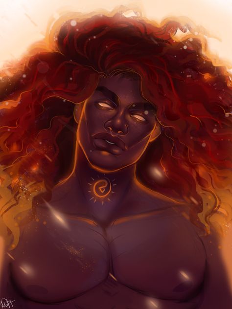 God Baby, Greek Mythology Gods, Super Powers Art, Greek Mythology Art, Sun God, Alien Concept Art, Black Characters, Mythology Art, Dungeons And Dragons Homebrew