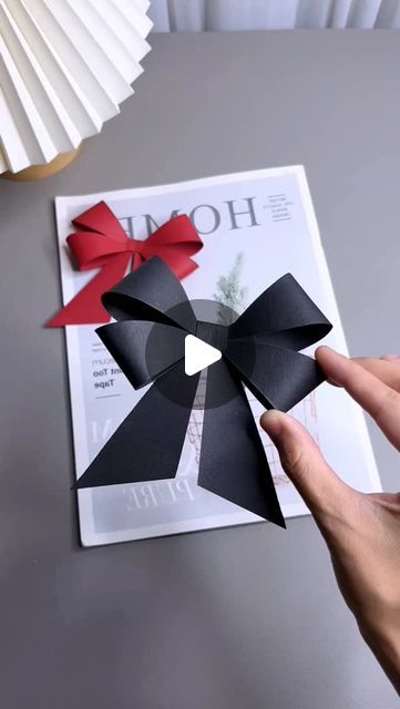 paper crafts creator on Instagram: "paper bow craft idea

#paper #bow #craft #diy #creative #homemade #handmade #fun #kidsproject #tutorial #decor #art #easy #unique #simple" Paper Bow Template, Paper Bows Diy, Video Crafts, Simple Paper Craft, Bra Sizing, Paper Bows, Girls Christmas Party, Bow Craft, Origami And Quilling