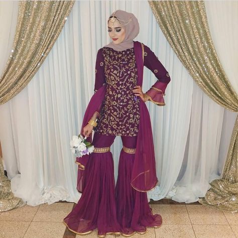 #Repost from @aaleennn 💜💜 #PakistanStreetStyle Desi Clothes Wedding, Gharara Pakistani, Sharara Outfits, Pakistani Casual Wear, Indian Wedding Pictures, Pakistani Dresses Casual, Indian Dresses Traditional, Desi Clothes, Stylish Party Dresses