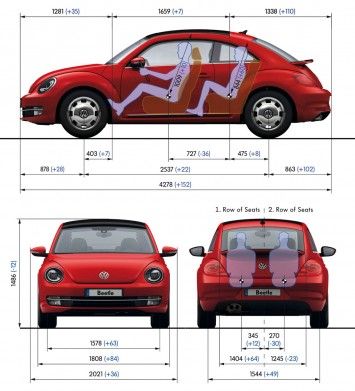 VW New Beetle - Studio Shot Car Body Design, T3 Vw, Beetle 2012, Norton Commando, Vw New Beetle, Volkswagen New Beetle, The Beetle, Interior Design Sketch, Technical Illustration